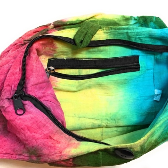 Tie Dye Handmade Heavy Cotton Sling Bag - Picture 4 of 4